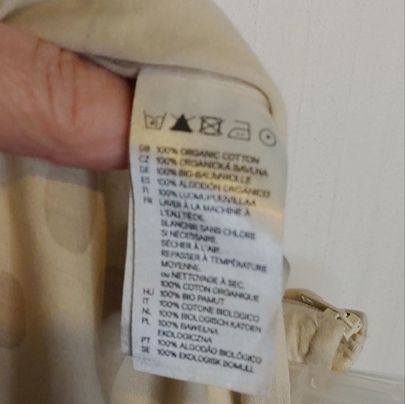 H&M size 12 tan brown colors Cotton Skirt with side zipper pleats - Picture 4 of 5